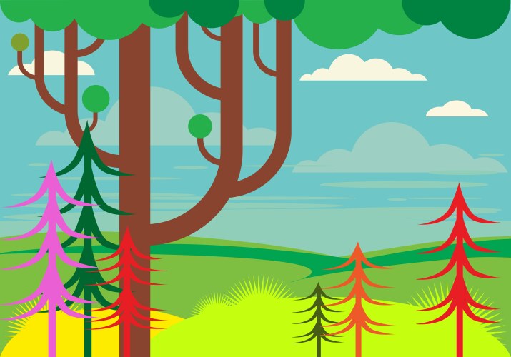 Fantasy landscape Royalty Free Vector Image - VectorStock