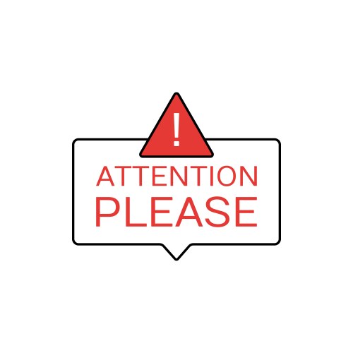 Attention Please Vector Images (over 1,700)