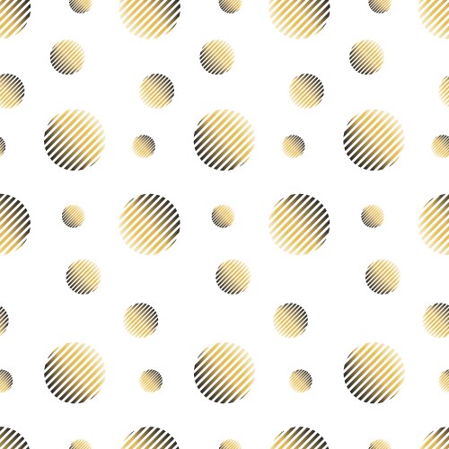 Striped circles abstract background vector image