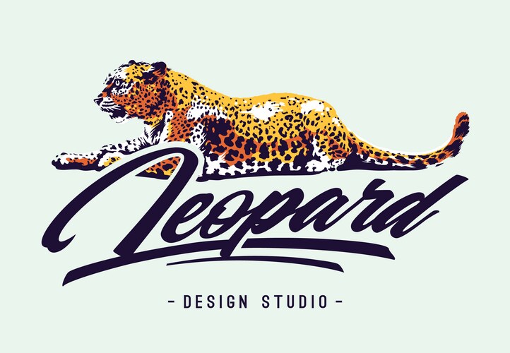 Roaring leopard Royalty Free Vector Image - VectorStock