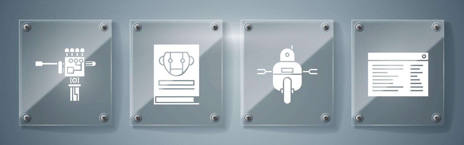 Set software web developer programming code vector image