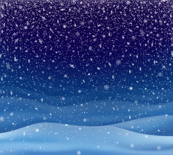 Background with falling snow vector image