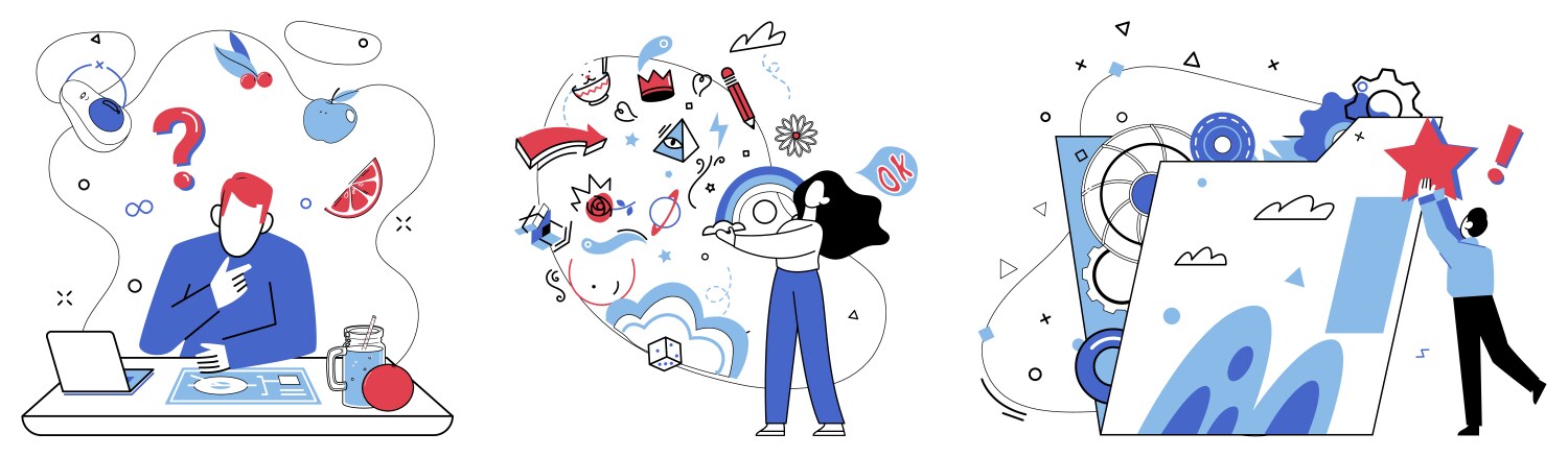 Brainstorming session Royalty Free Vector Image