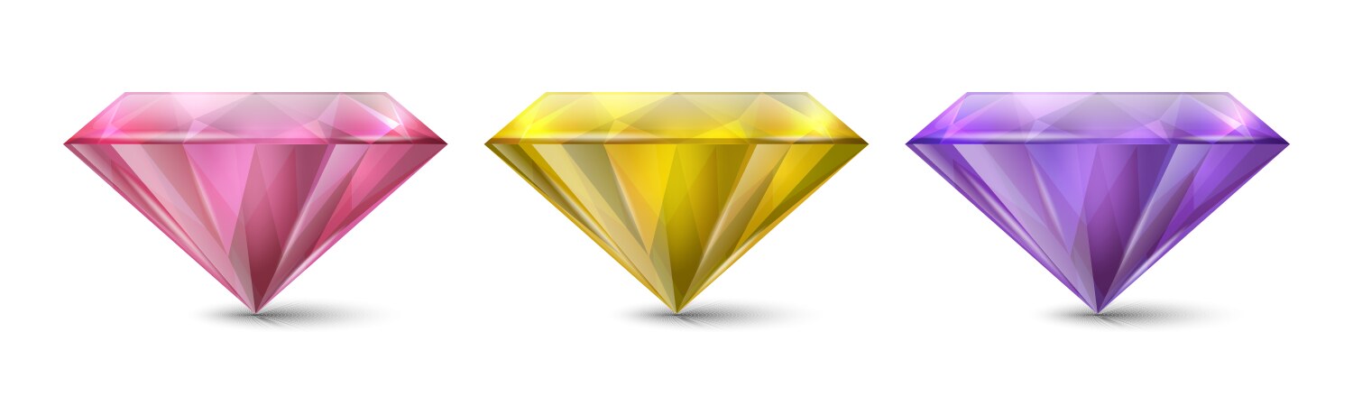 Horizontal banner with 3d realistic pink Vector Image