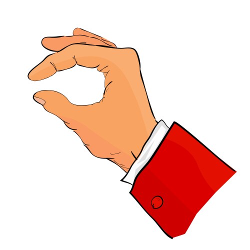 Hand - 6 holding and receive something set dp Vector Image
