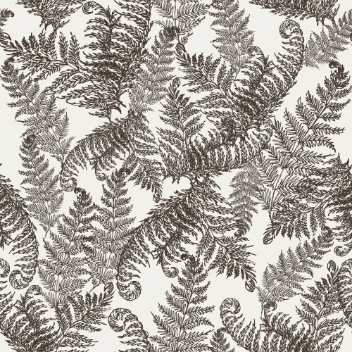 Elegant Fern Pattern - Botanical Leaves Vector Image