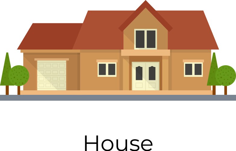 house vector image