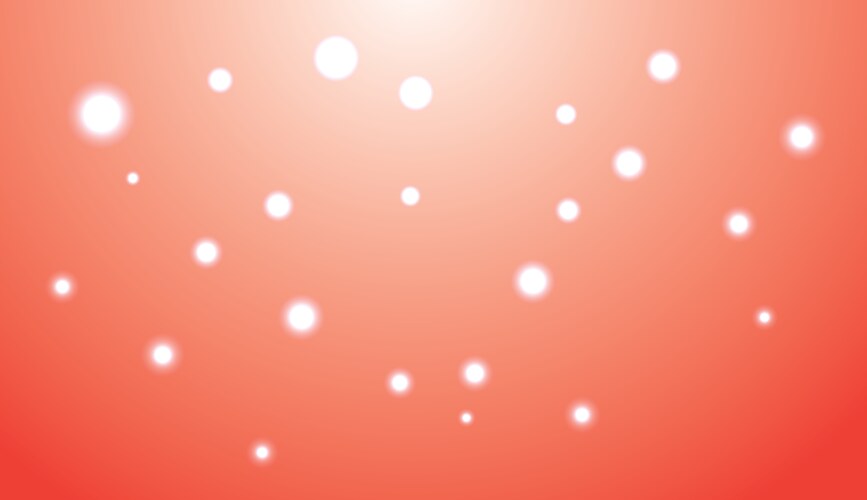 Bokeh lights on red gradient background vector image