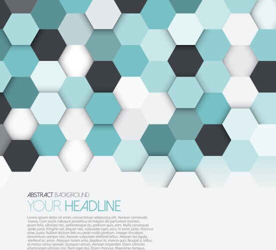 3d technology hexagonal abstract background Vector Image