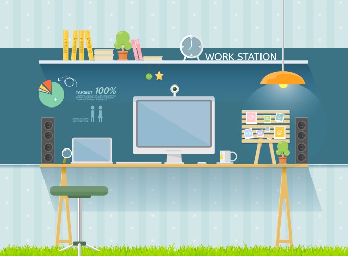 Laptop Table Vector Images (over 45,000)
