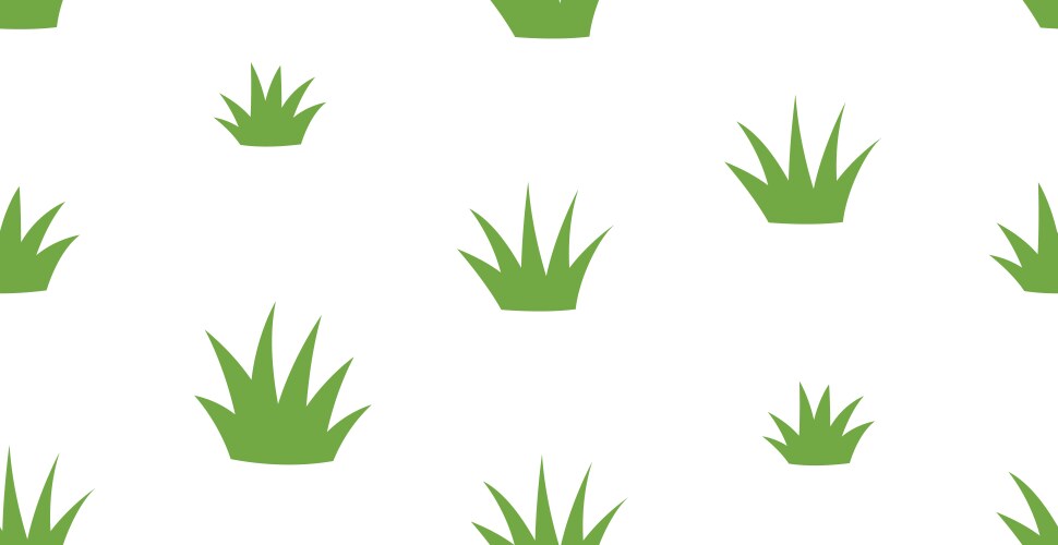 Green grass nature design seamless pattern Vector Image