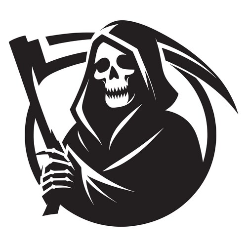 Dark Reaper Silhouette – Royalty-Free Vector | VectorStock