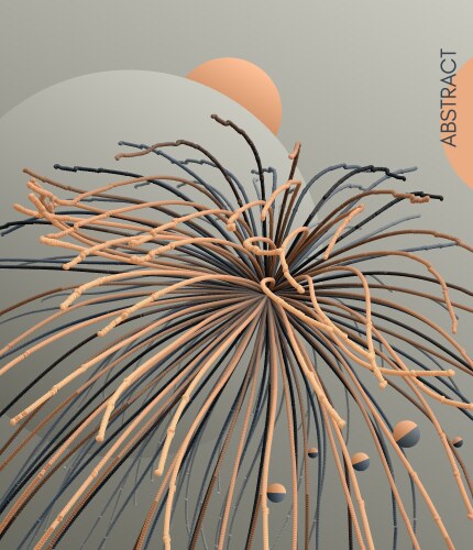 Sci-fi background point explode array vector image