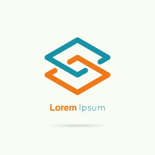 Abstract business logo icon design template Vector Image