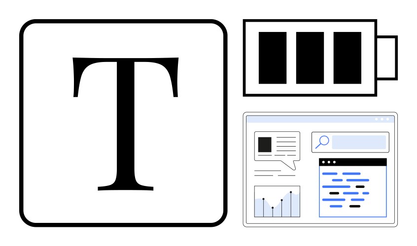 Digital content management with analytics text vector image