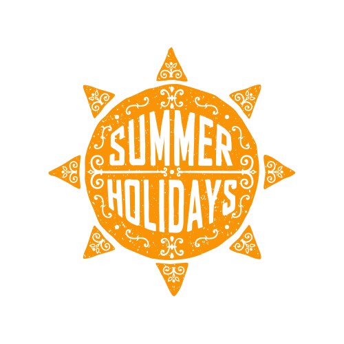 Hand-Drawn Sun Doodle Vector Image