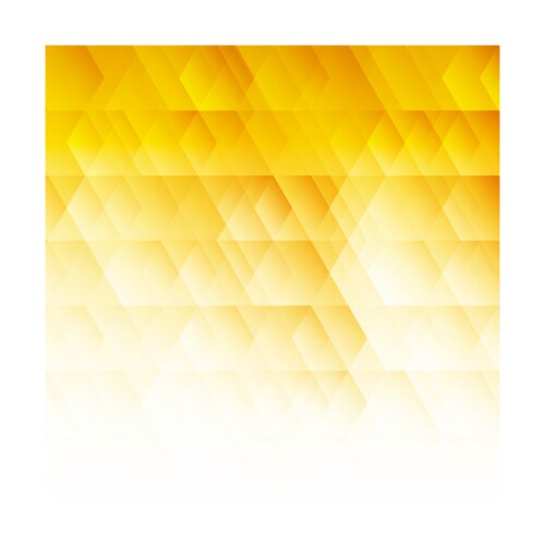 Yellow Geometric Hexagon Pattern vector image
