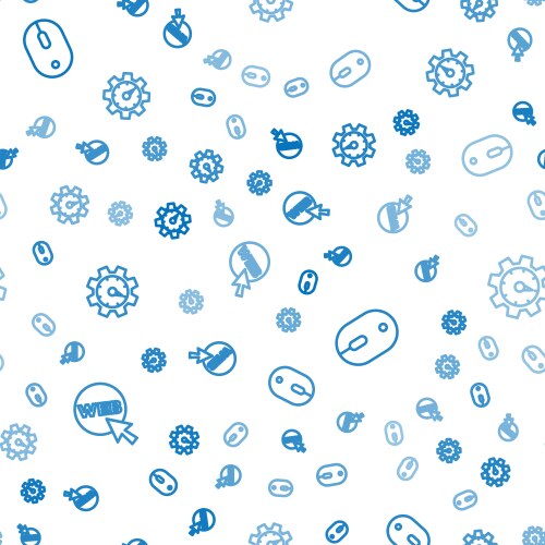 Set line web and graphic design computer mouse vector image