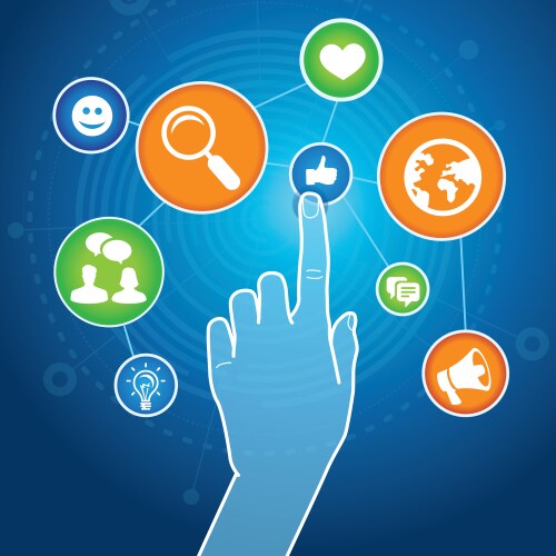 Internet concept Royalty Free Vector Image - VectorStock