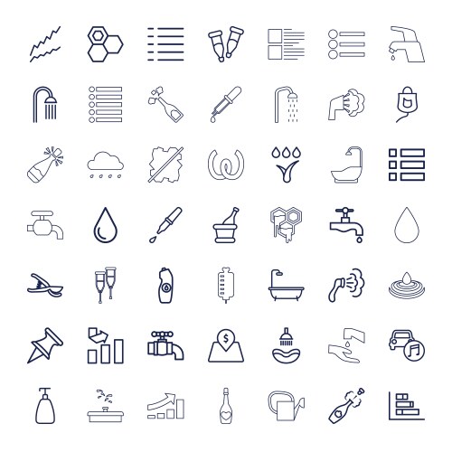 Drop icons (36218913) – Free Vector | VectorStock