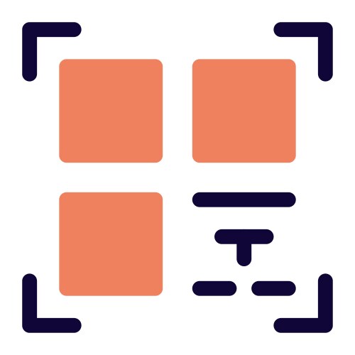 Qr code a two dimensional matrix barcode vector image