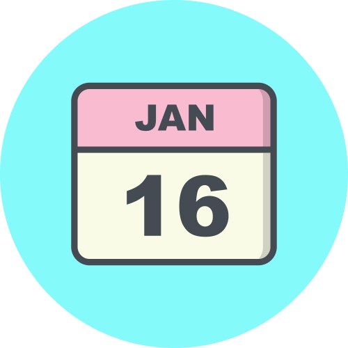 January 16 Vector Images & Graphics for Commercial Use | VectorStock