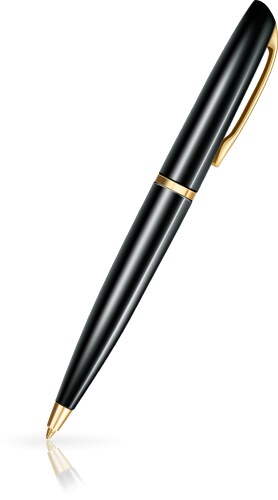 Red pen Royalty Free Vector Image - VectorStock