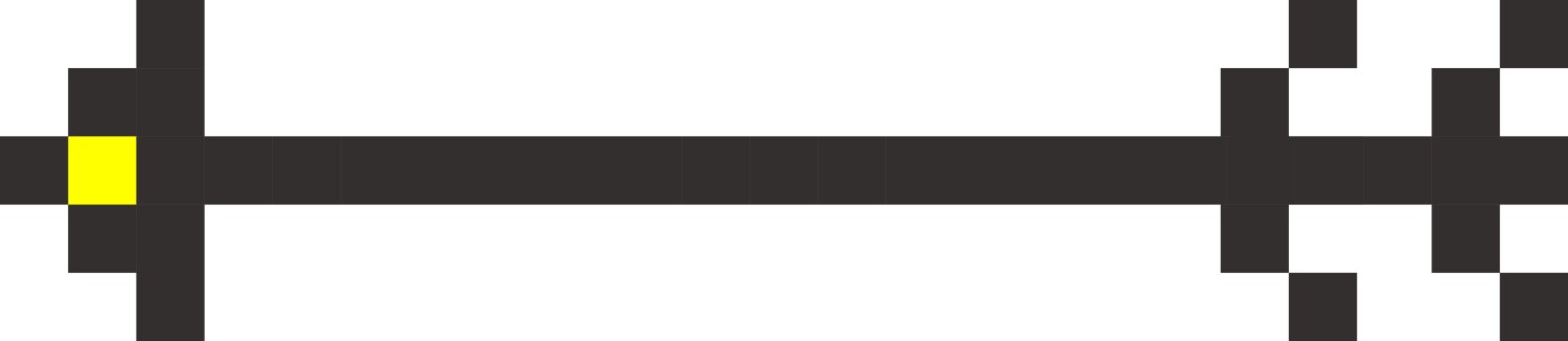 Pixel arrow pointer icon link marker vector image