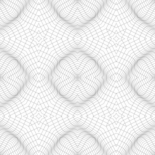 Abstract pattern with 3d objects and waves vector image