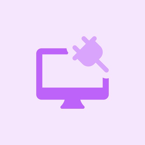 Battery charging on computer for extended usage vector image