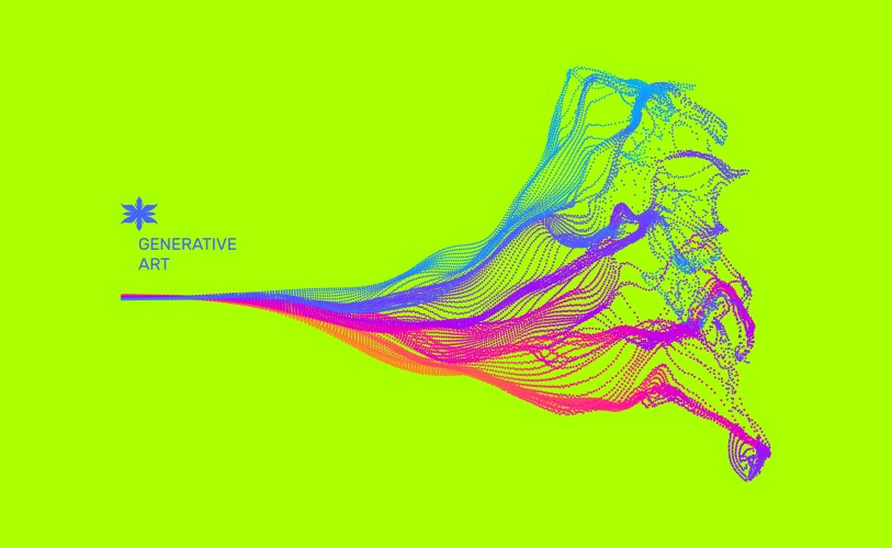 Array with dynamic emitted particles water splash vector image