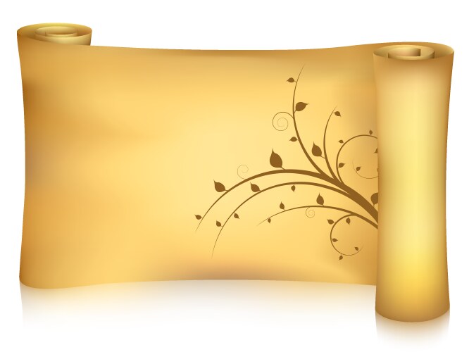 Roll old paper Royalty Free Vector Image - VectorStock