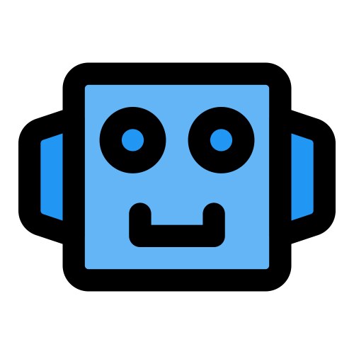 Robot an advanced mechanism that actions vector image