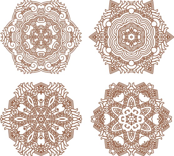 Aztec seamless pattern Royalty Free Vector Image