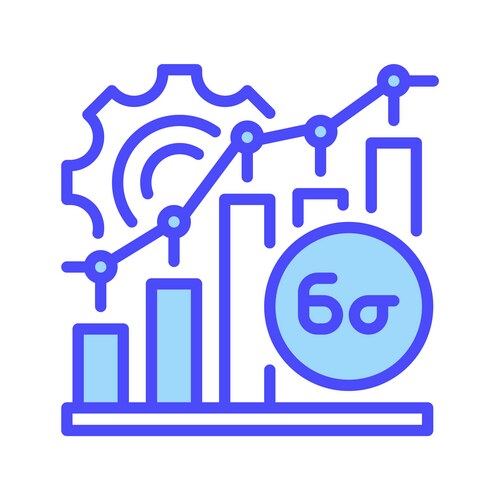 Six Sigma Process Icon – Royalty-Free Vector | VectorStock