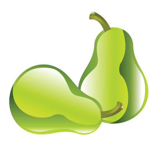 Sweet yellow pear Royalty Free Vector Image - VectorStock
