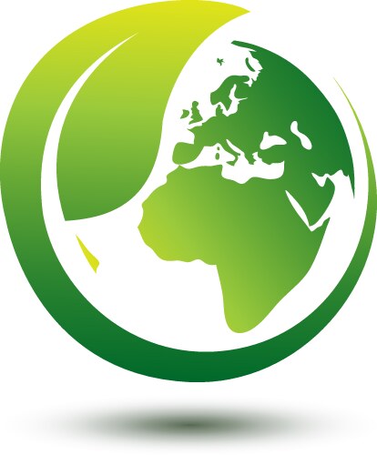 Green earth 1 Royalty Free Vector Image - VectorStock