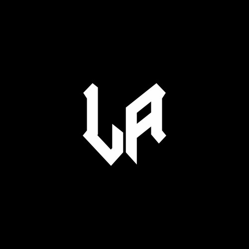 Al logo monogram with emblem style isolated Vector Image