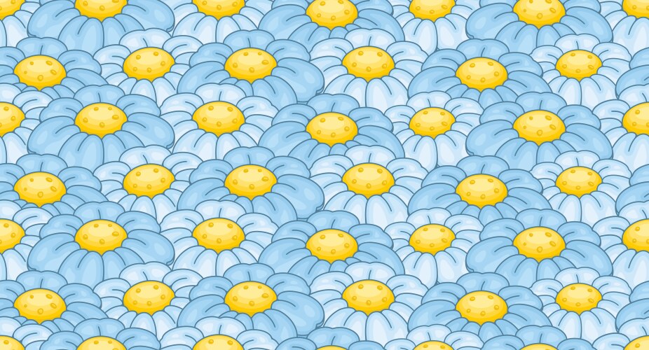 Chamomile seamless pattern Royalty Free Vector Image