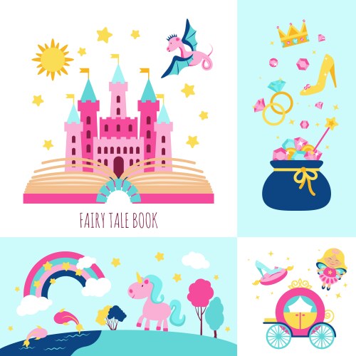 Fairy tale castle Royalty Free Vector Image - VectorStock