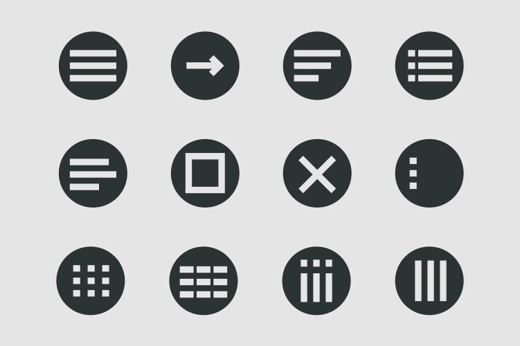 Menu for apps and web hamburger dropdown vector image