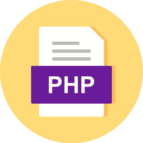 Php file document icon vector image