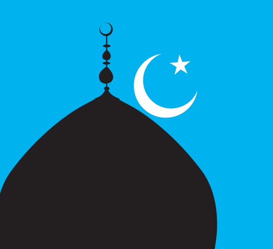 Mosque islamic logo Royalty Free Vector Image - VectorStock