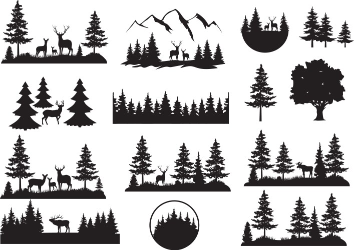 Forest bundle vector image