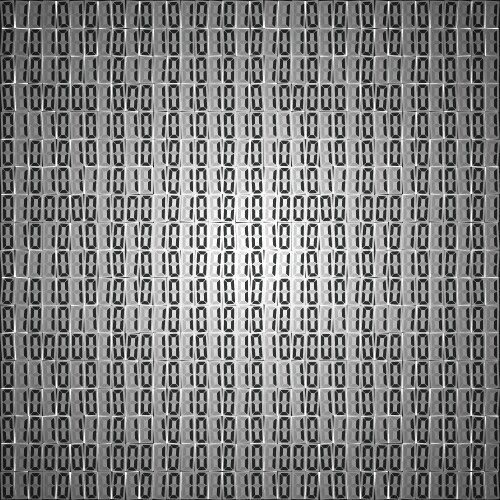 Flat binary code screen table cypher vektorbild