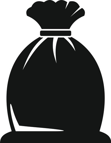 Rice sack icon simple style Vector Image