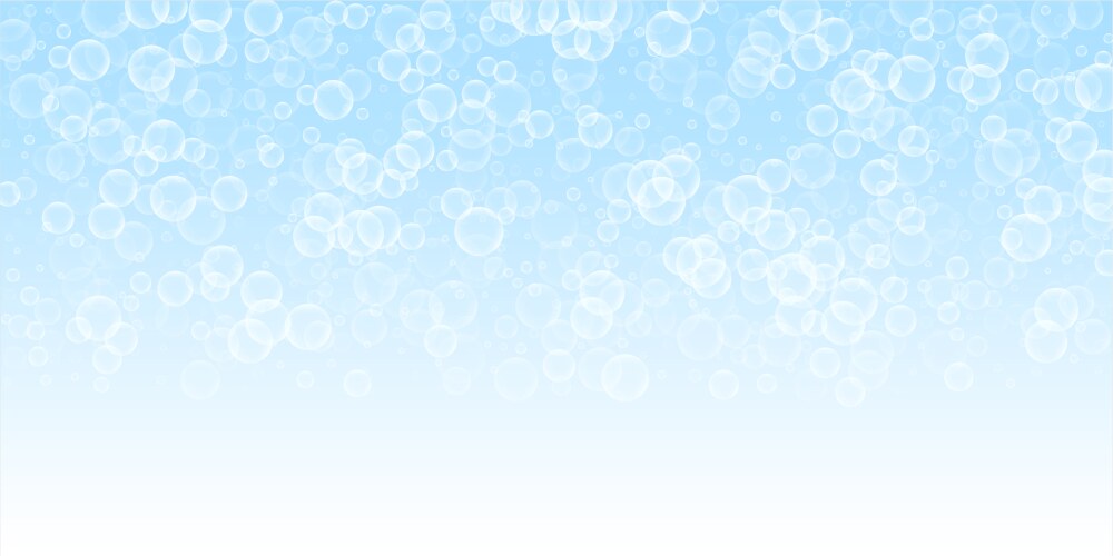Random soap bubbles abstract background blowing b vector image