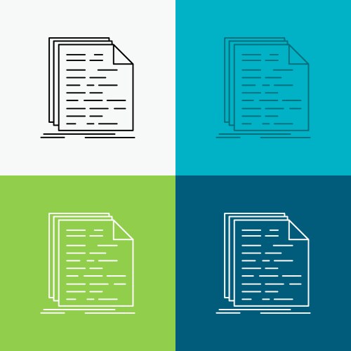 Code coding doc programming script icon over vektorbild