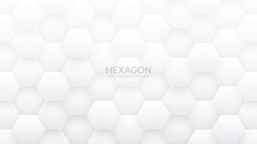 3d hexagonal tech structure science abstract vector image