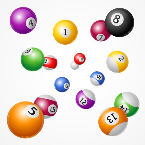 Billiard Balls Background Royalty Free Vector Image